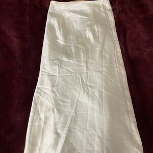 Meshki Cream Pencil Skirt